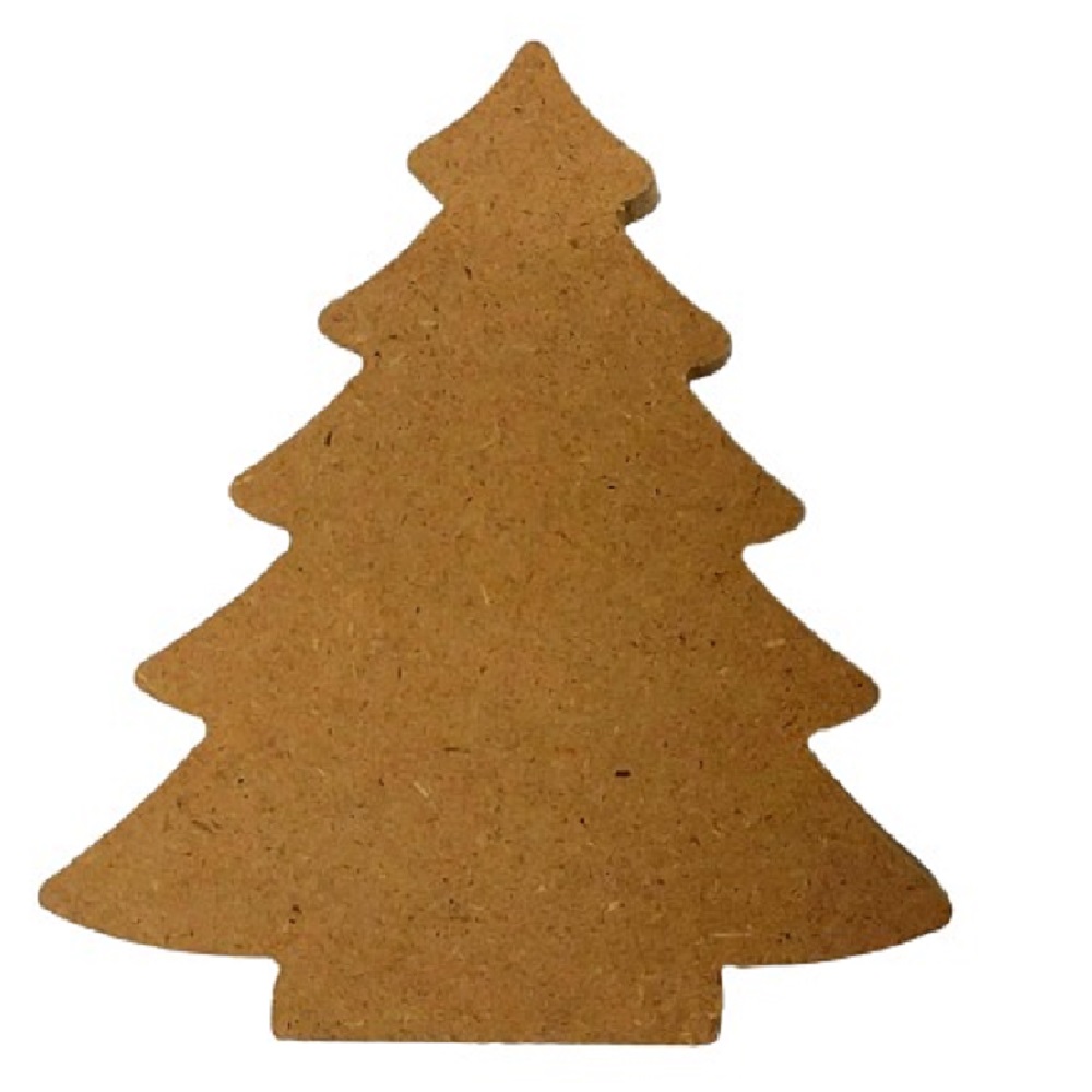 MDF Χριστουγεννιάτικο δέντρο 12 χ 11  χ 1,6 εκ - 19021