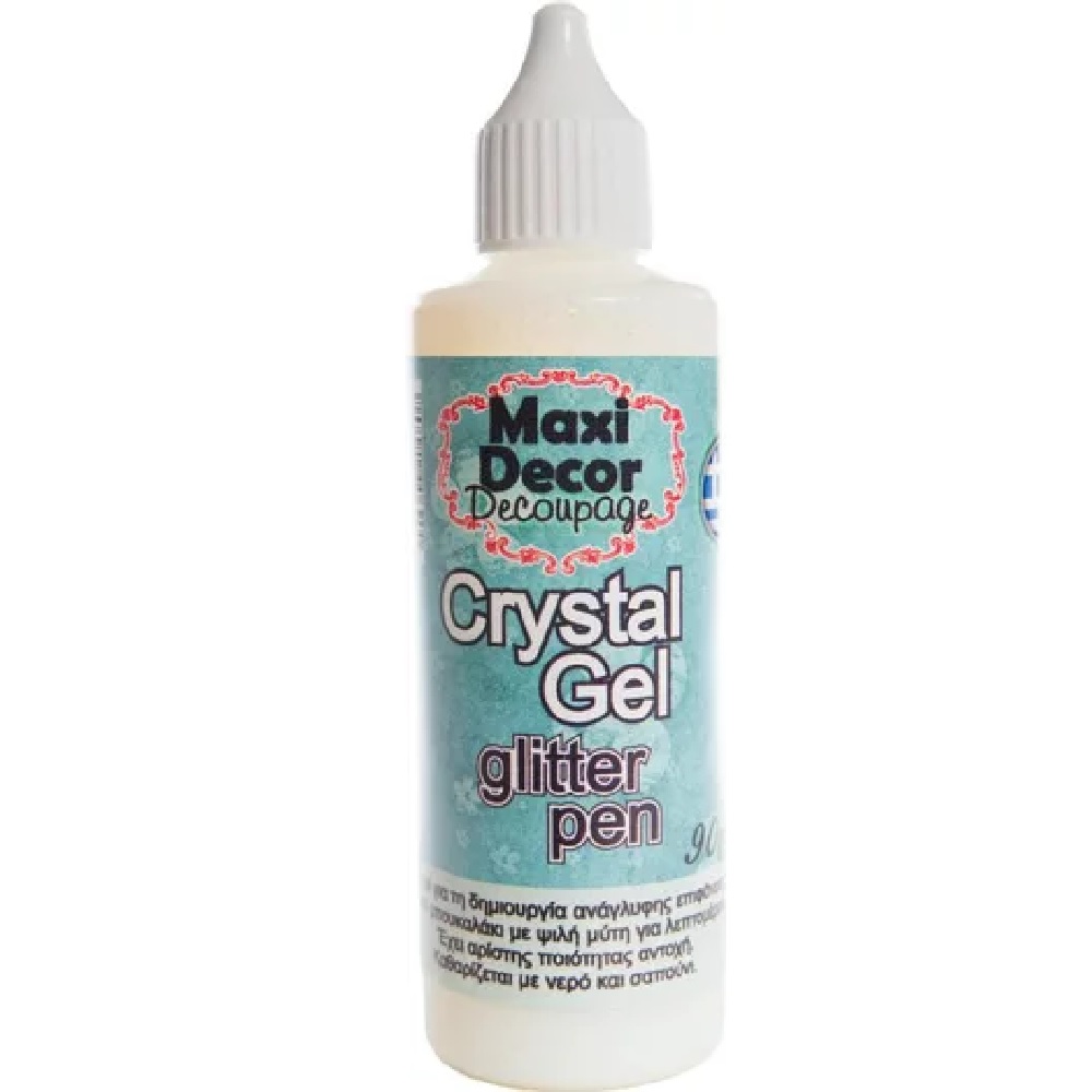 Crystal gel 3d glitter 90ml Maxi decor - 19042