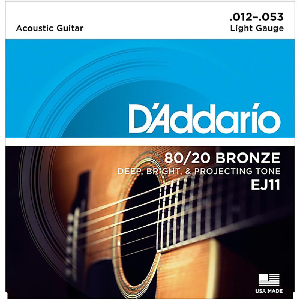 D’Addario EJ-11 Χορδές Ακουστικής Κιθάρας Bronze 80/20 - 7525
