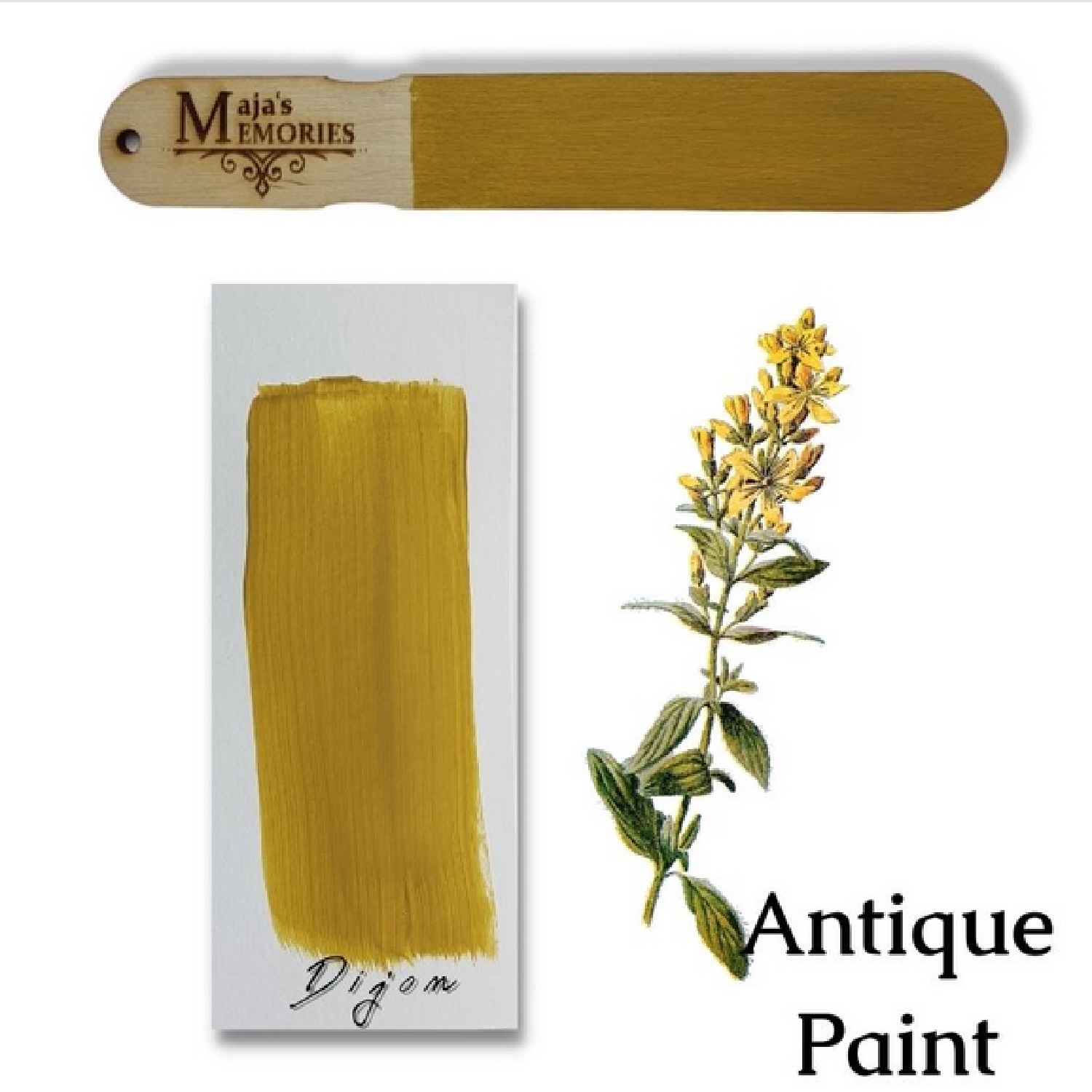 Χρώμα-εφέ πατίνας Antique Paint Maja’s Memories, 150ml, Dijon - 4993
