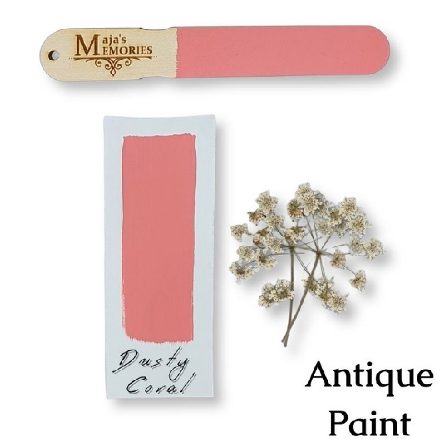 Χρώμα-εφέ πατίνας Antique Paint Maja’s Memories, 150ml, Dusty Coral - 1985