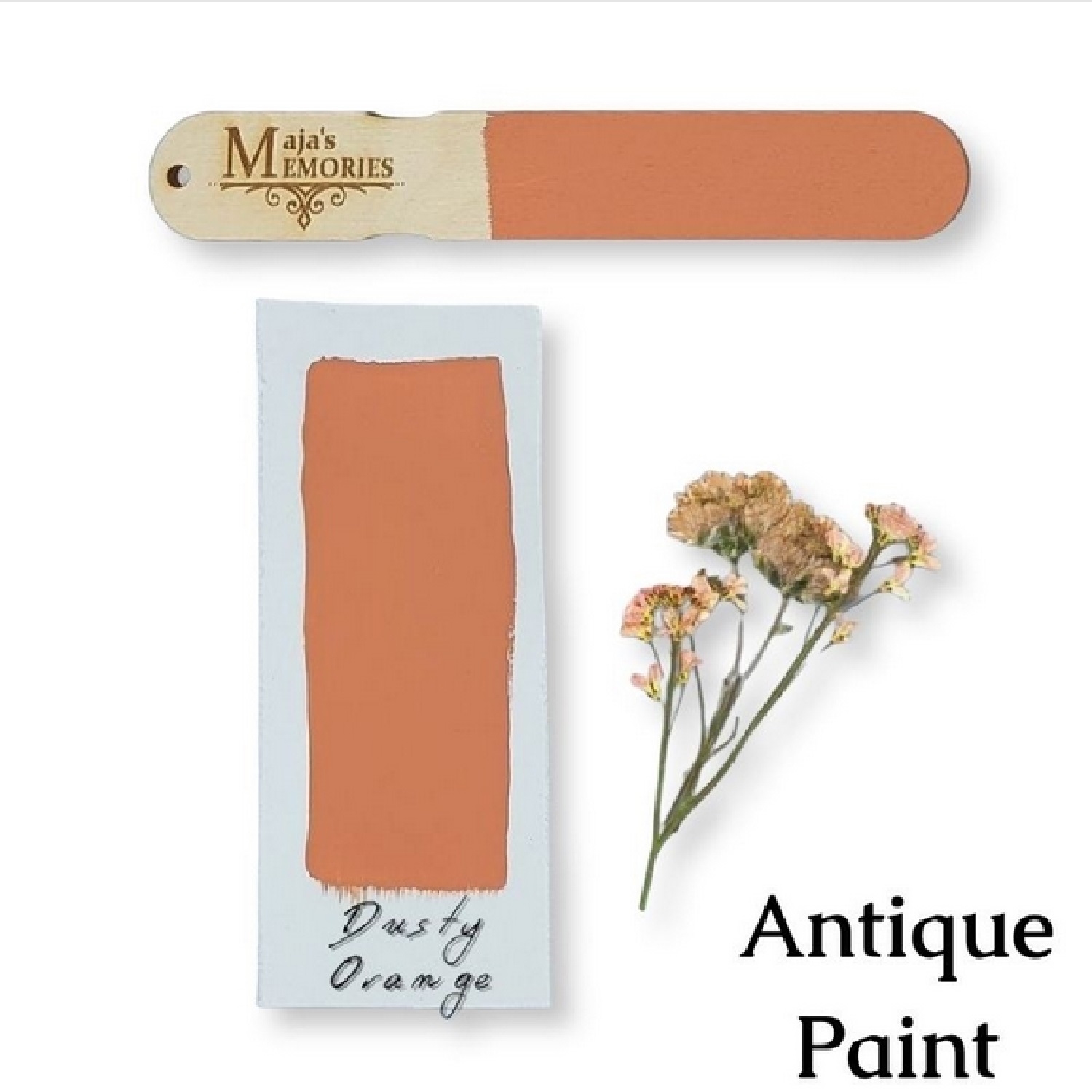 Χρώμα-εφέ πατίνας Antique Paint Maja’s Memories, 150ml, Dusty Orange - 1987