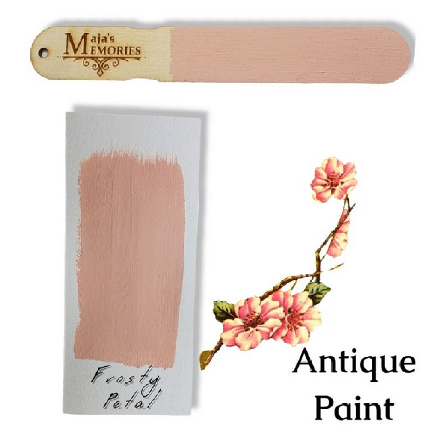 Χρώμα-εφέ πατίνας Antique Paint Maja’s Memories, 150ml, Frosty Petal - 4959