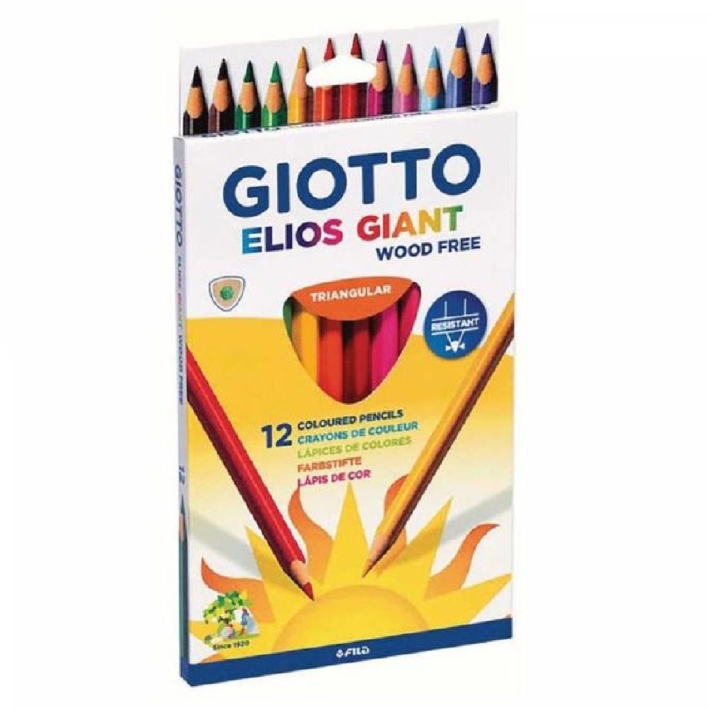 Ξυλομπογιές Giotto Elios Giant 12 Τεμάχια - 14529