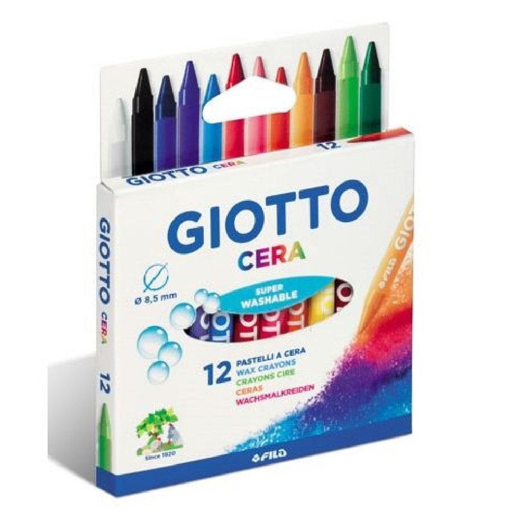 Κηρομπογιές Giotto Cera 12 Χρώματα - 14532