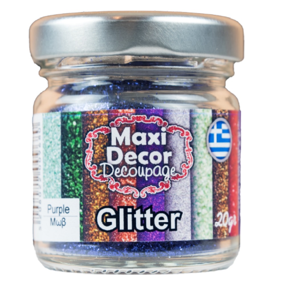 Maxi Decor Glitter Μωβ σε Σκόνη - 14479