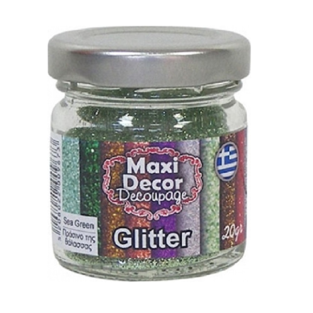 Maxi Decor Glitter Πράσινο της θάλασσας σε Σκόνη - 7753