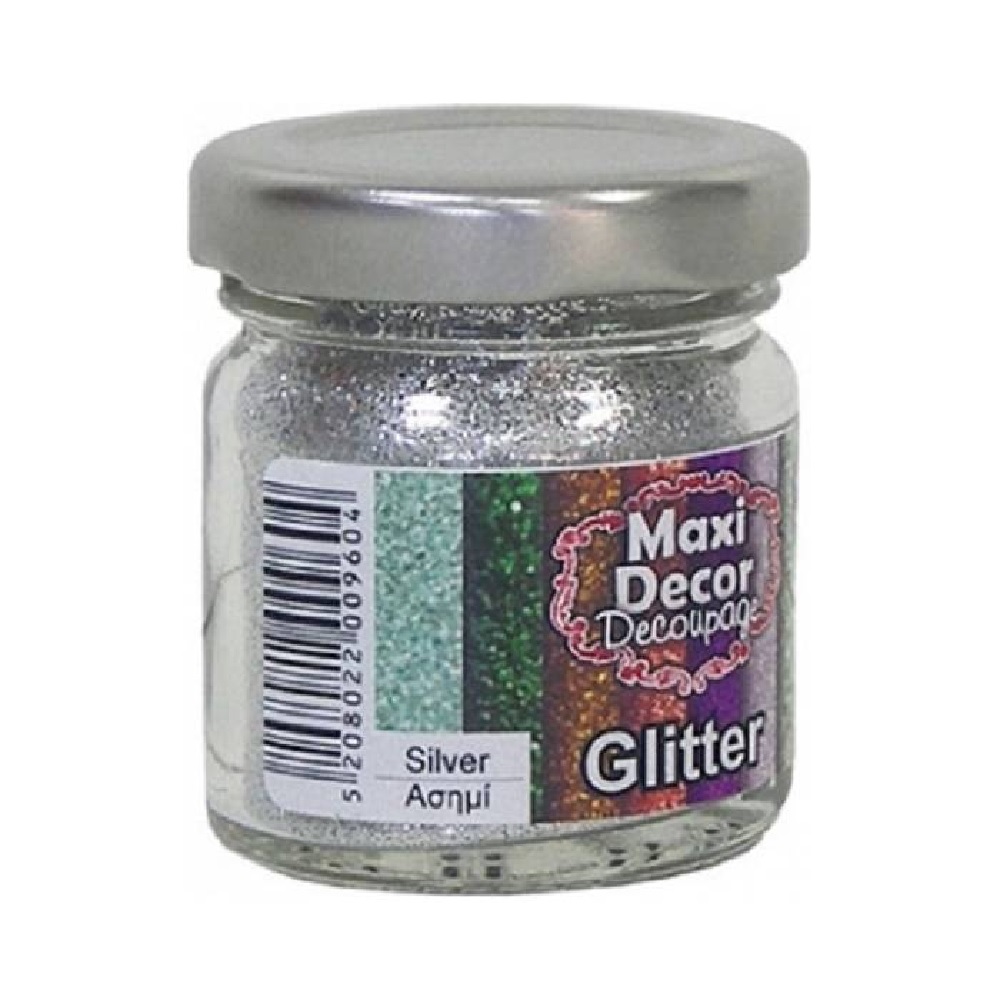 Maxi Decor Glitter Ασημί - 10809