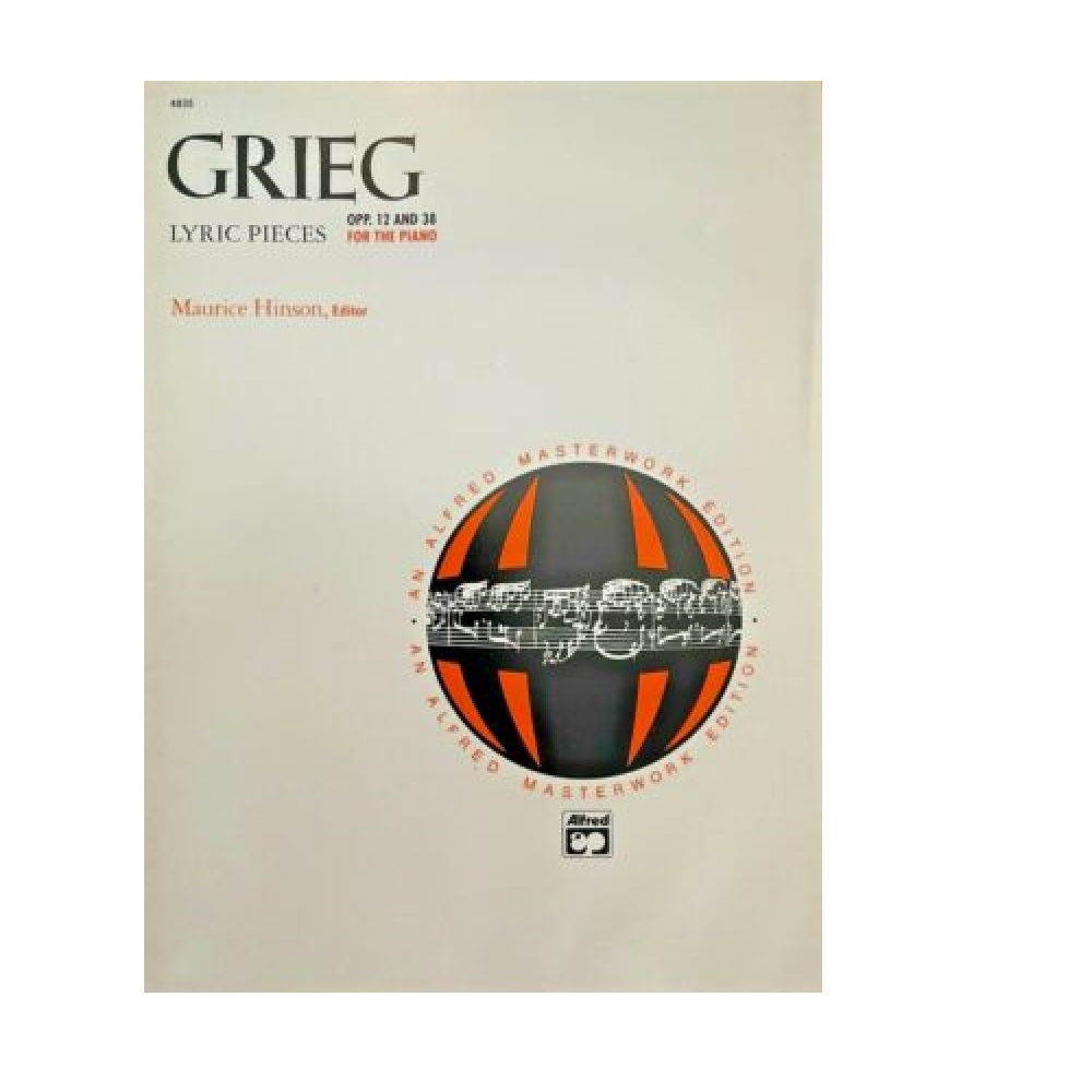 Grieg - Lyric Pieces for the Piano - Opus 12 and 38 - 1991 by Alfred - 10410