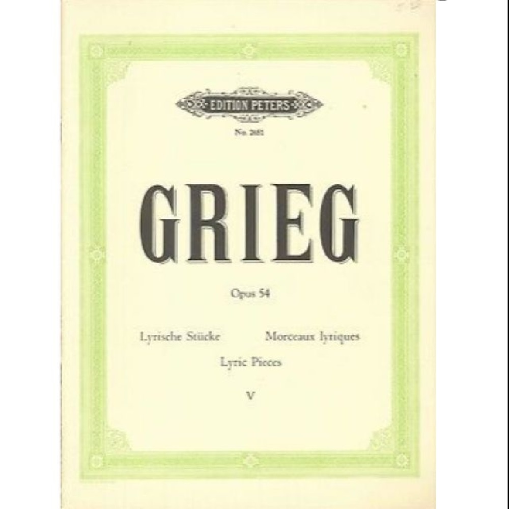 Grieg Lyric Pieces Op 54 Book 5 Piano Solo 2651 - 10450