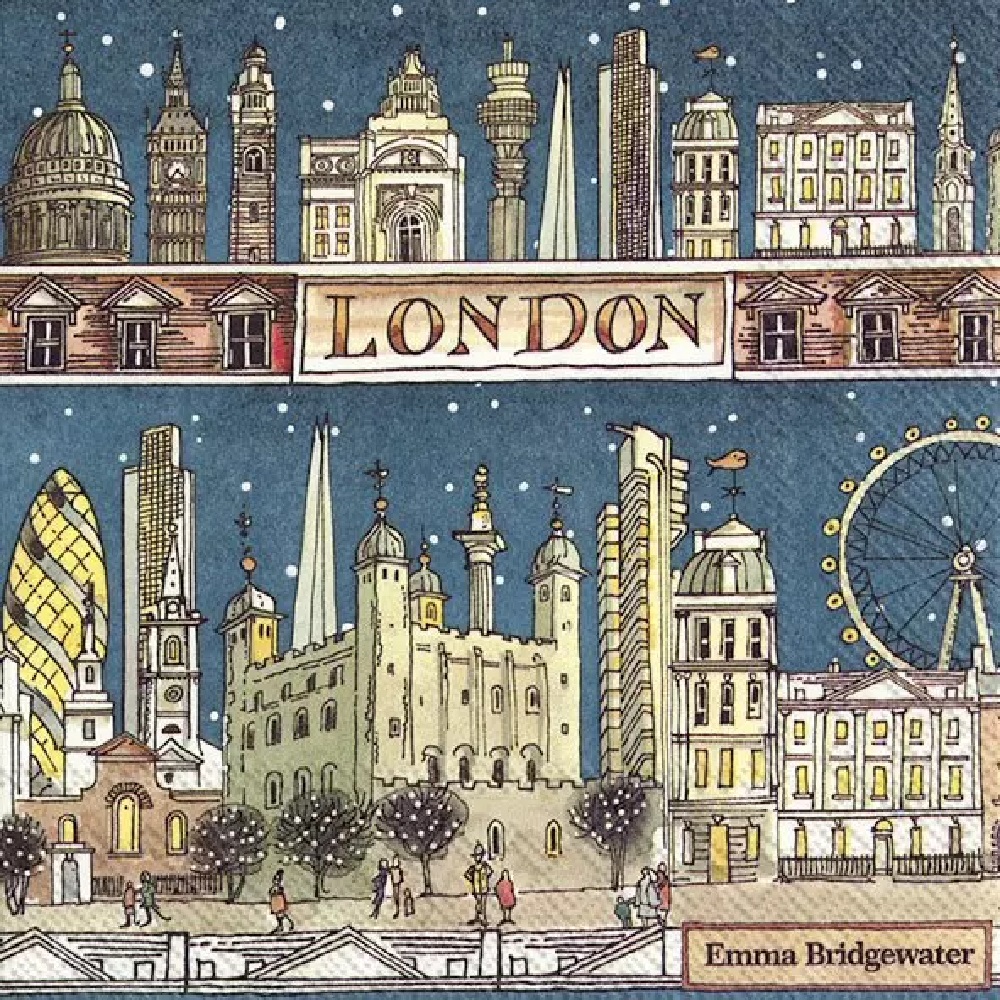 Napkins for Decoupage LONDON AT NIGHT