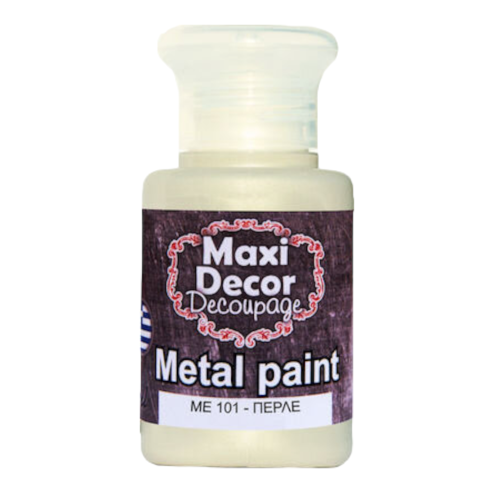 Μεταλλικό χρώμα 60ml Maxi Decor Λευκό Πέρλα - 14841