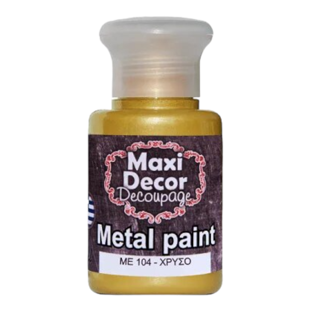 Μεταλλικό χρώμα 60ml Maxi Decor Χρυσό - 14811