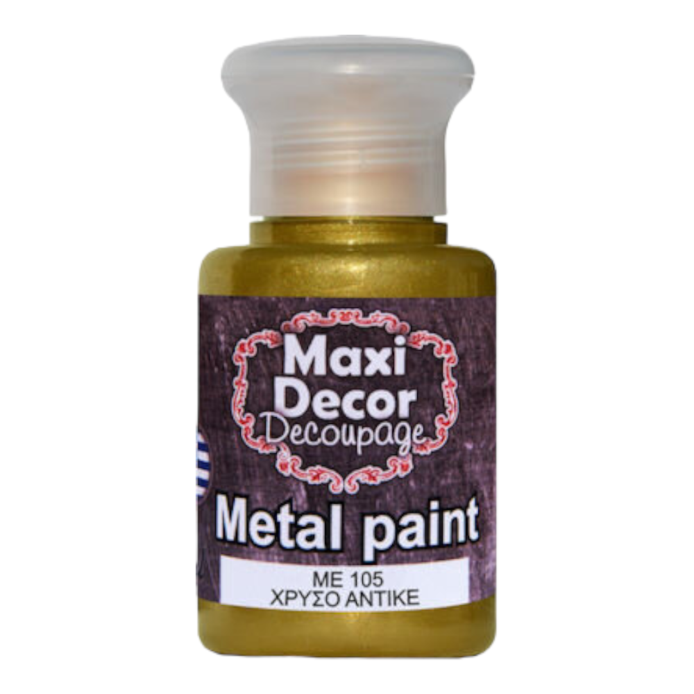 Μεταλλικό χρώμα 60ml Maxi Decor Χρυσό Αντικέ - 14935