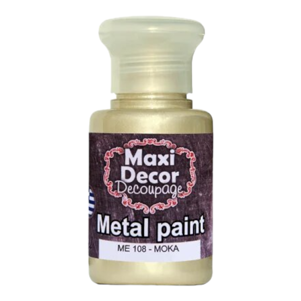 Μεταλλικό χρώμα 60ml Maxi Decor Μόκα - 14847