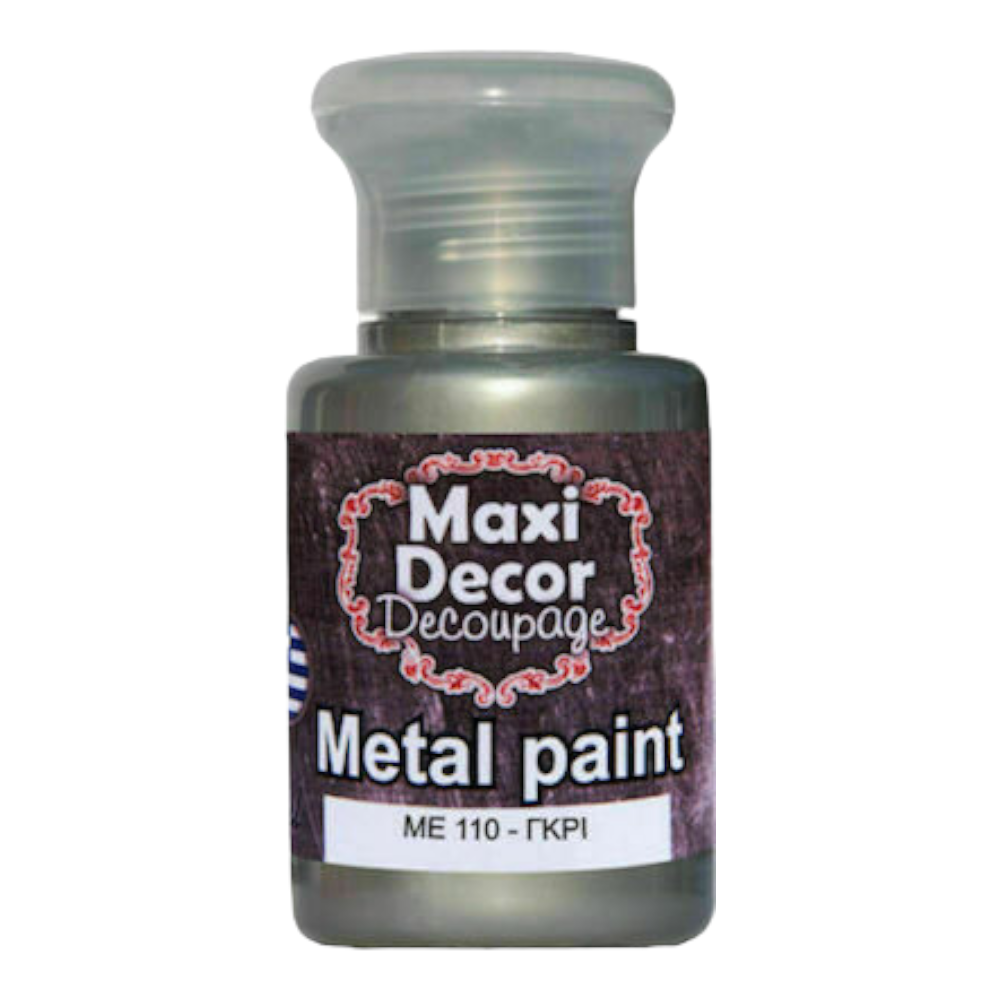 Μεταλλικό χρώμα 60ml Maxi Decor Γκρί - 14793