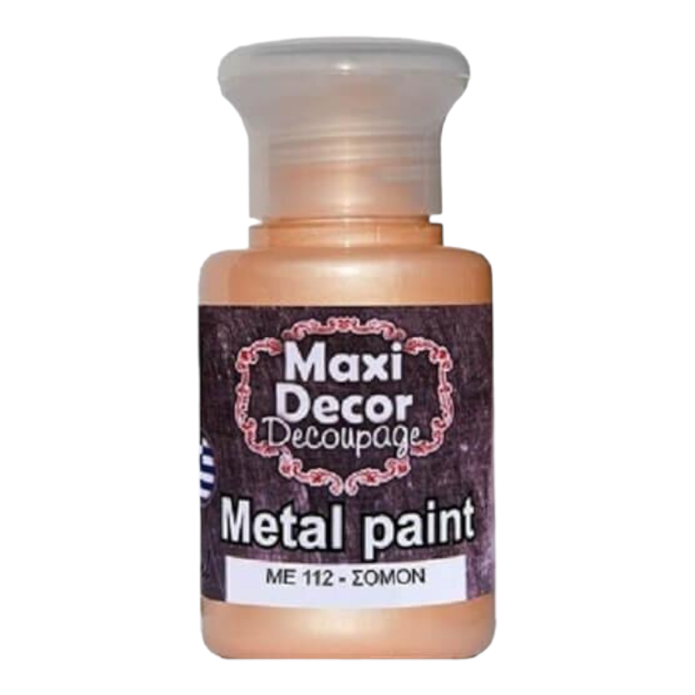 Μεταλλικό χρώμα 60ml Maxi Decor Σομόν - 14876