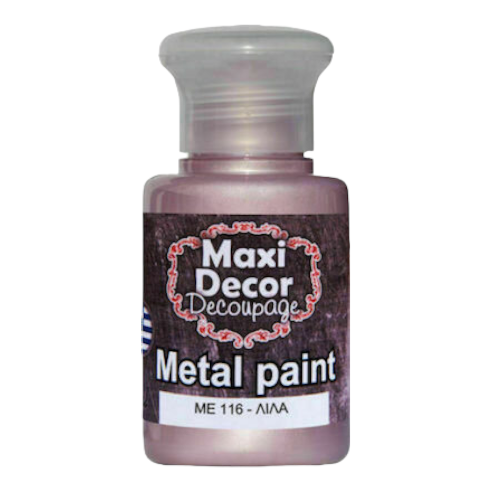 Μεταλλικό χρώμα 60ml Maxi Decor Λιλά - 14843