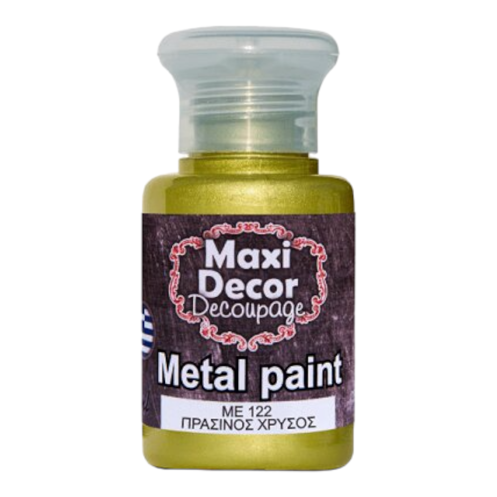 Μεταλλικό χρώμα 60ml Maxi Decor Πράσινος Χρυσός - 14868