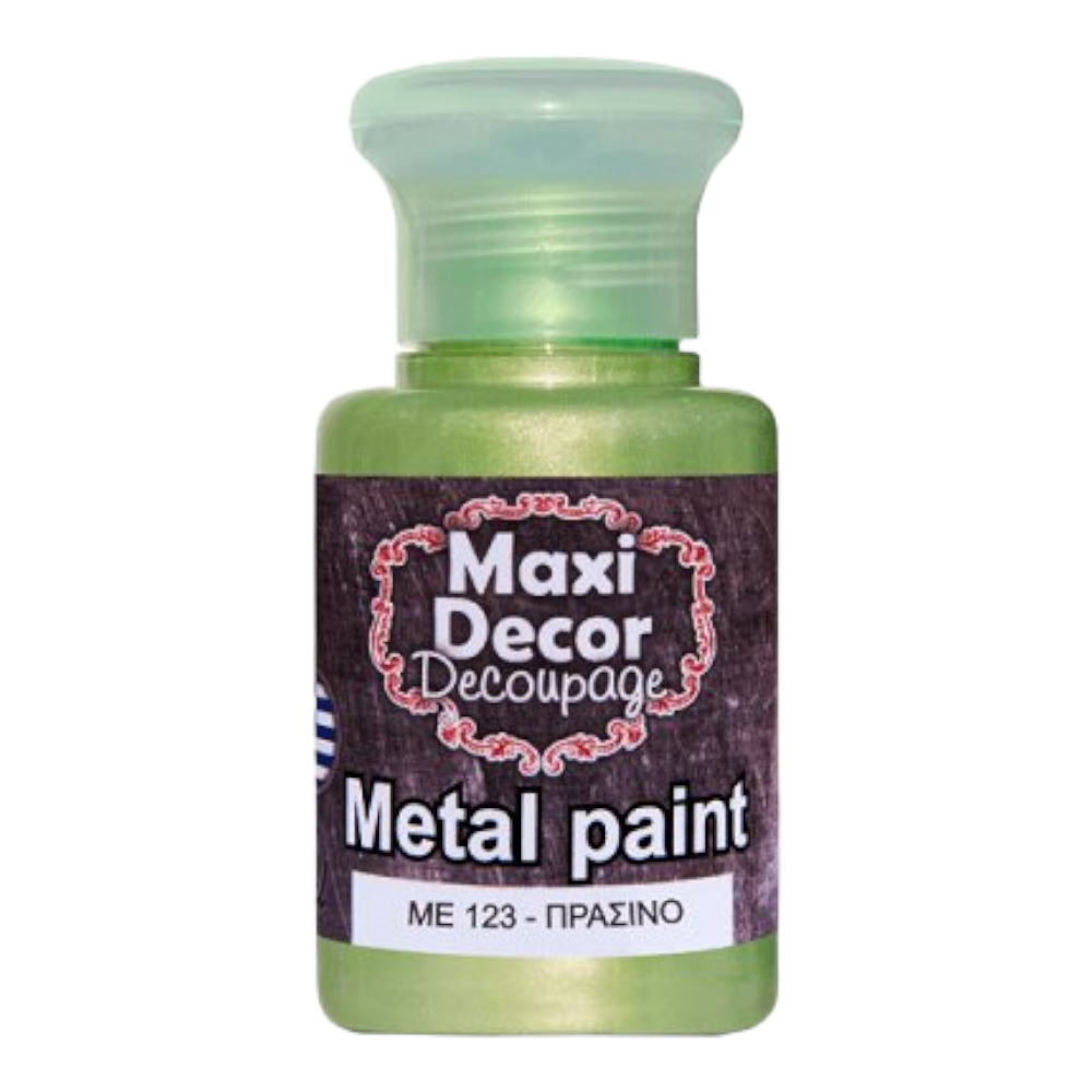 Μεταλλικό χρώμα 60ml Maxi Decor Πράσινο - 14803