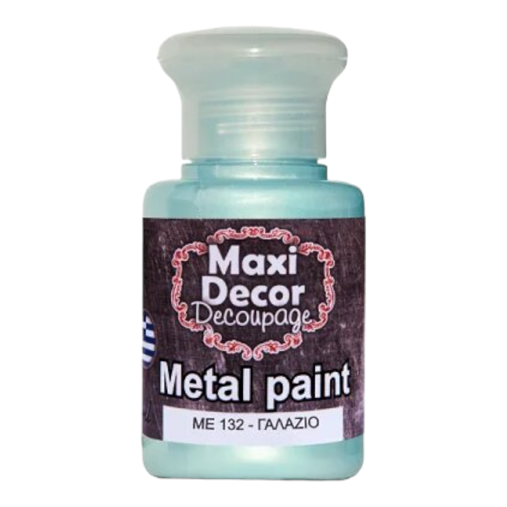 Μεταλλικό χρώμα 60ml Maxi Decor Γαλάζιο - 14941