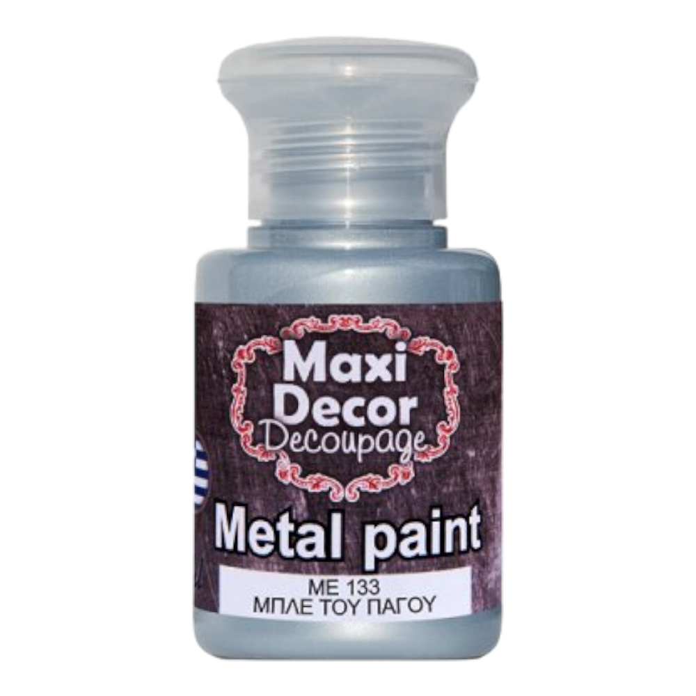 Μεταλλικό χρώμα 60ml Maxi Decor Μπλέ Του Πάγου - 14851