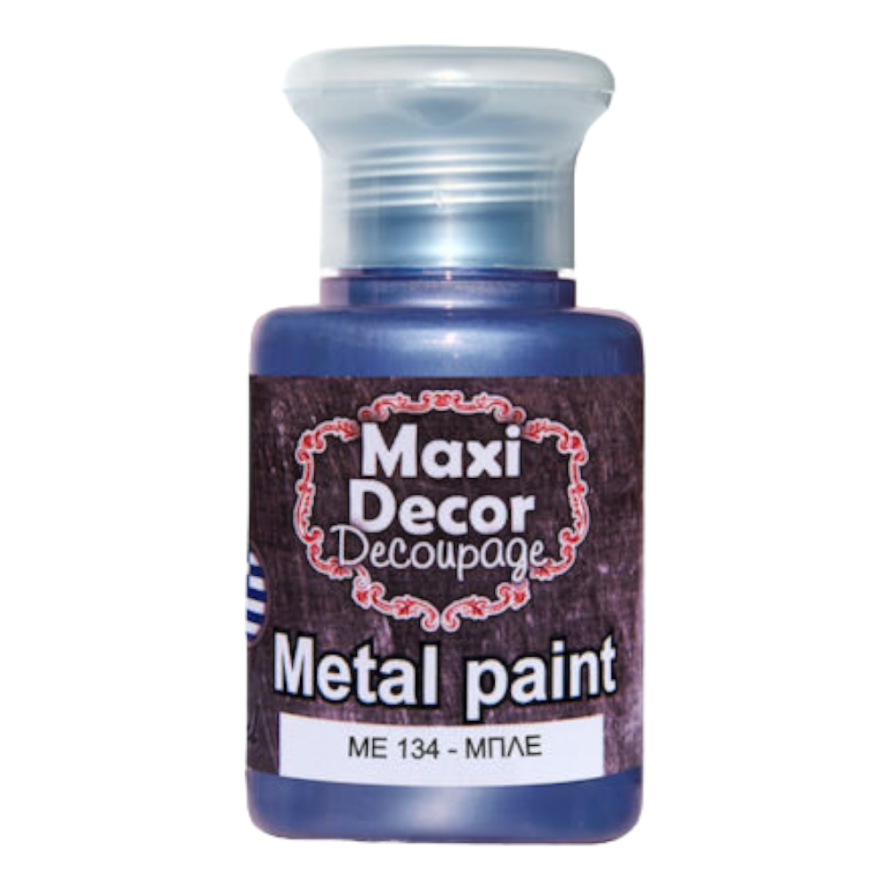 Μεταλλικό χρώμα 60ml Maxi Decor Μπλέ - 14797