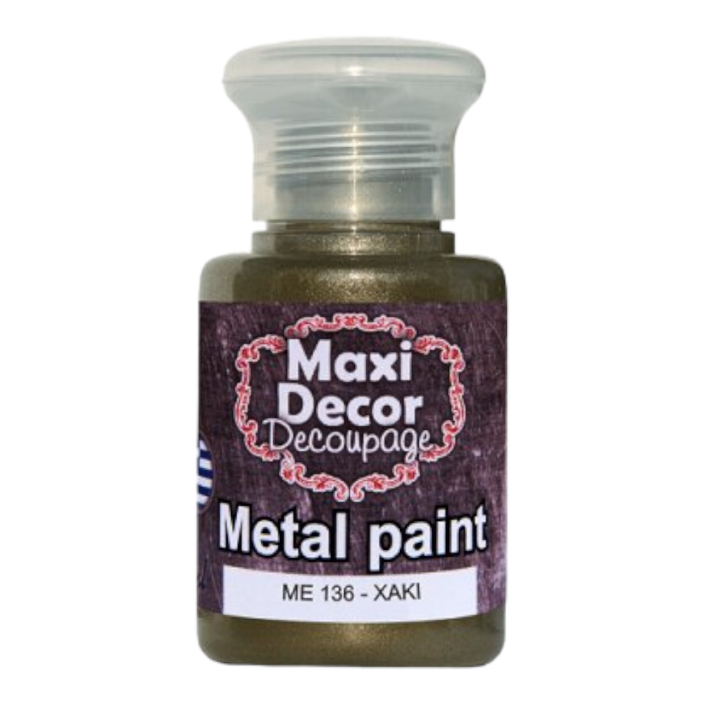Μεταλλικό χρώμα 60ml Maxi Decor Χακί - 14888