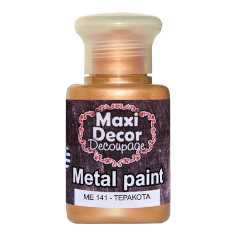 Μεταλλικό χρώμα 60ml Maxi Decor Τερακότα - 14878