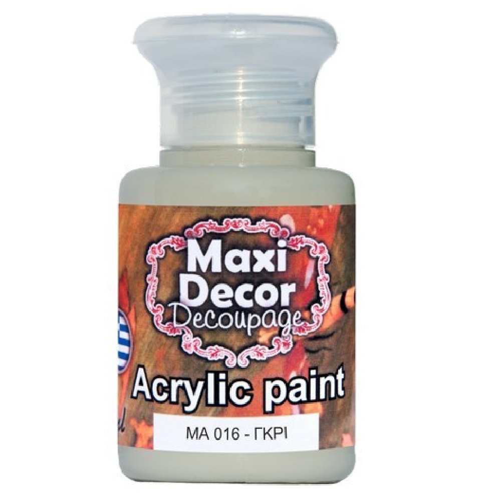 Ακρυλικό Χρώμα Maxi Decor Γκρι ΜΑ016 - 12450