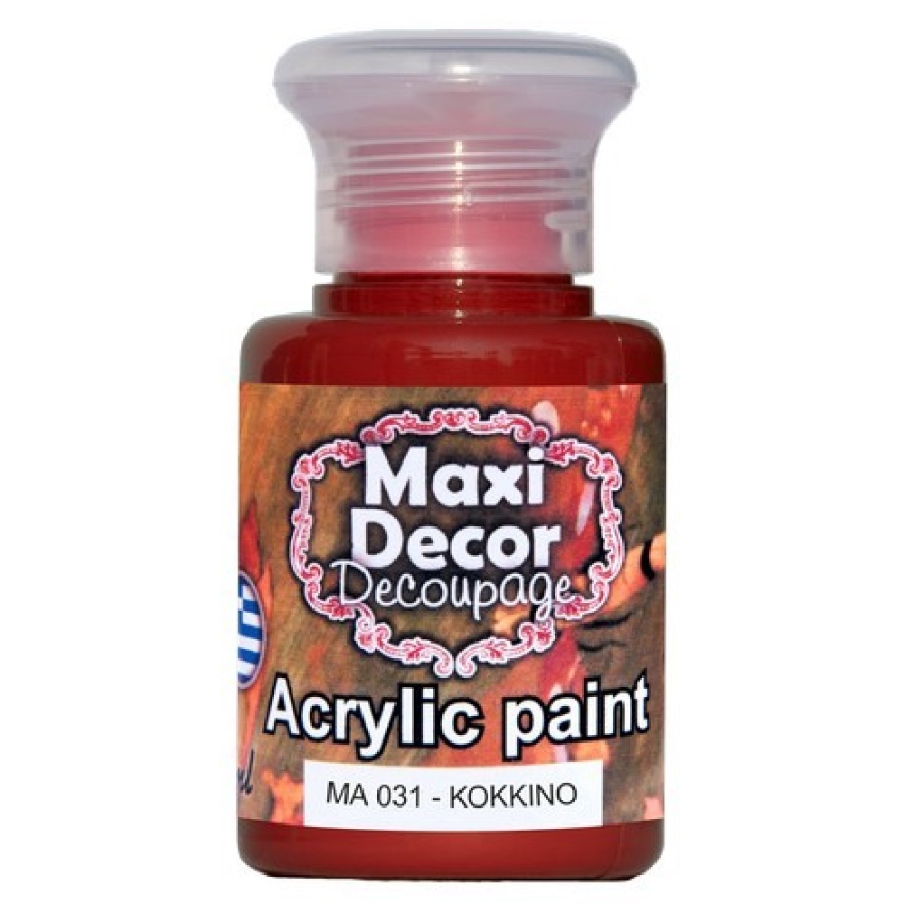 Ακρυλικό Χρώμα Maxi Decor Κόκκινο ΜΑ031 - 12506