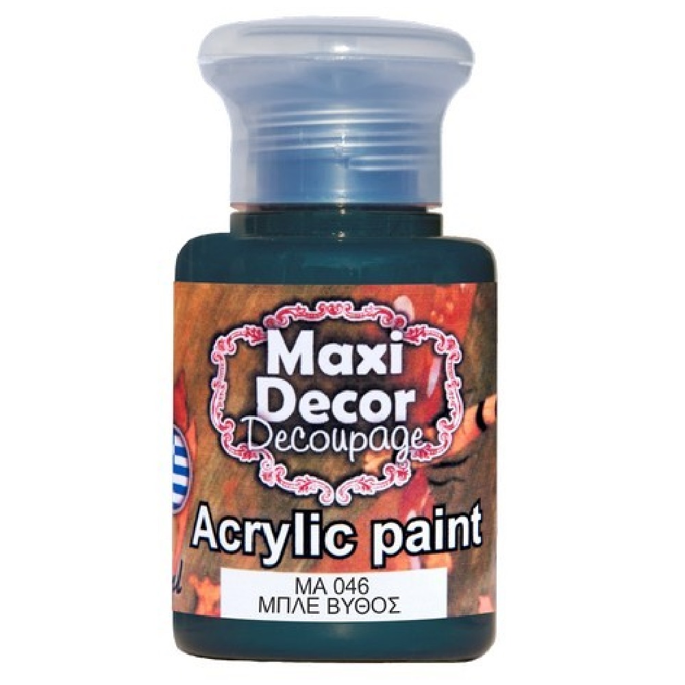 Ακρυλικό Χρώμα Maxi Decor Μπλέ βυθός ΜΑ046 - 12562