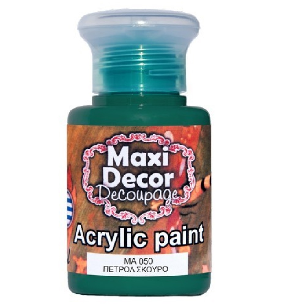 Ακρυλικό Χρώμα Maxi Decor Πετρόλ σκούρο ΜΑ050 - 12578