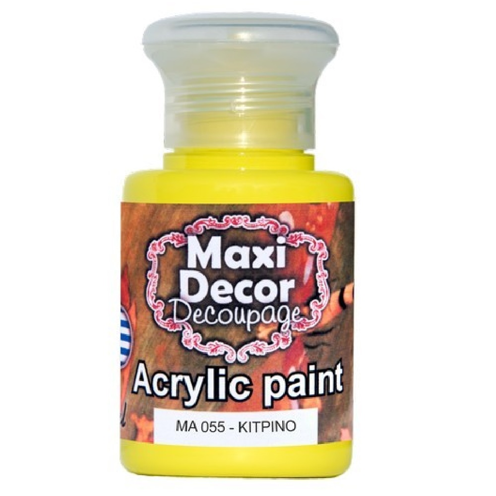 Ακρυλικό Χρώμα Maxi Decor Κίτρινο ΜΑ055 - 12594