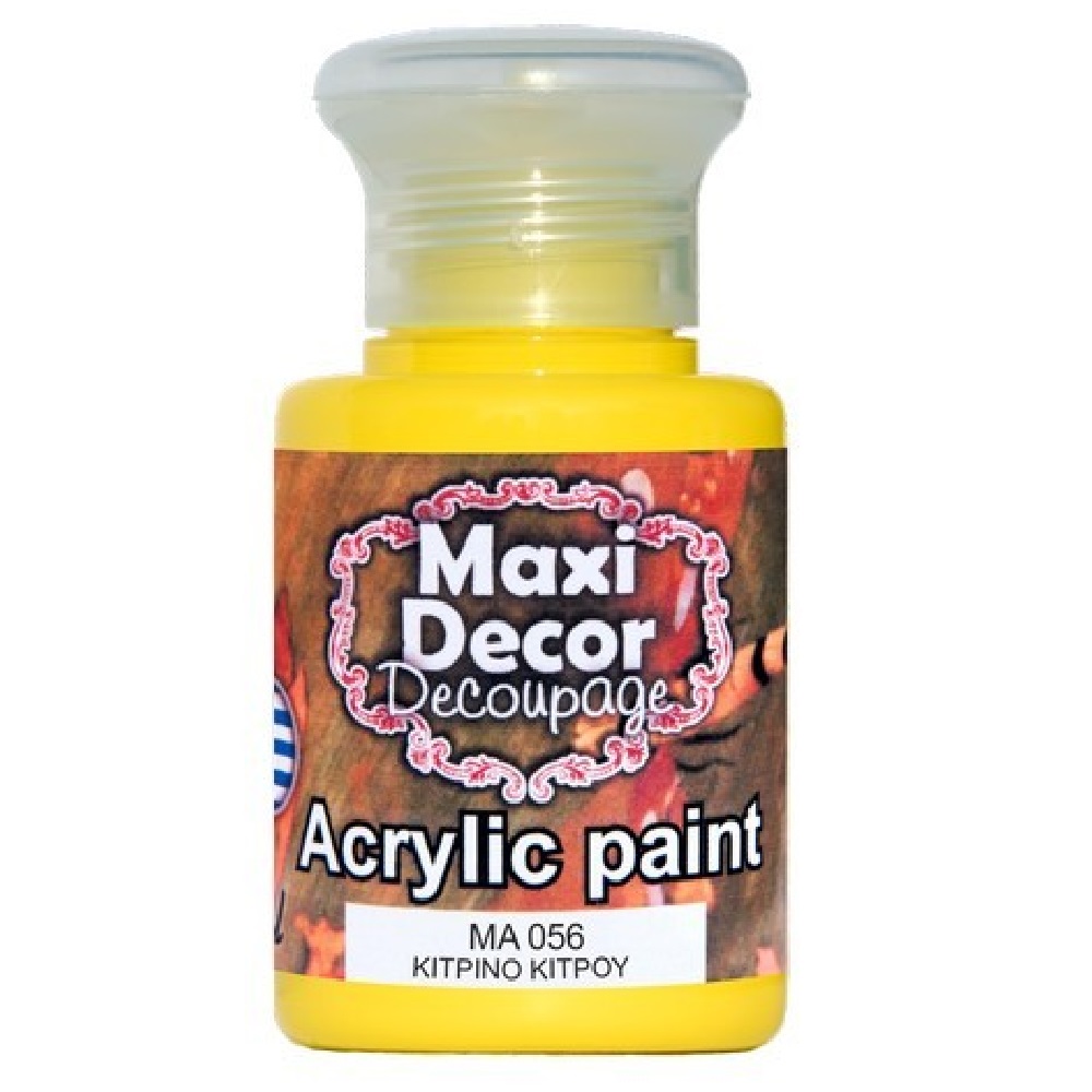 Ακρυλικό Χρώμα Maxi Decor Κίτρινο κίτρου ΜΑ056 - 12598
