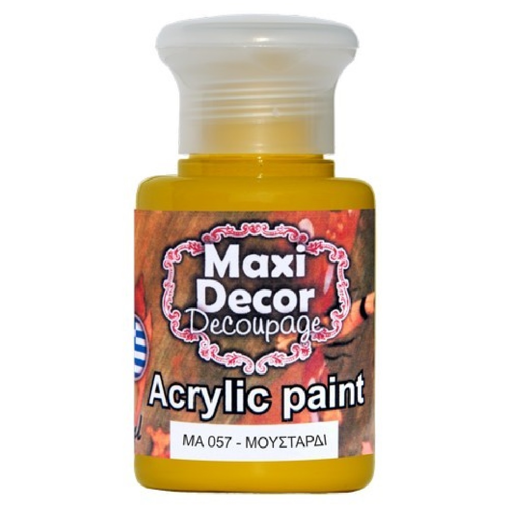 Ακρυλικό Χρώμα Maxi Decor Μουσταρδί ΜΑ057 - 12602