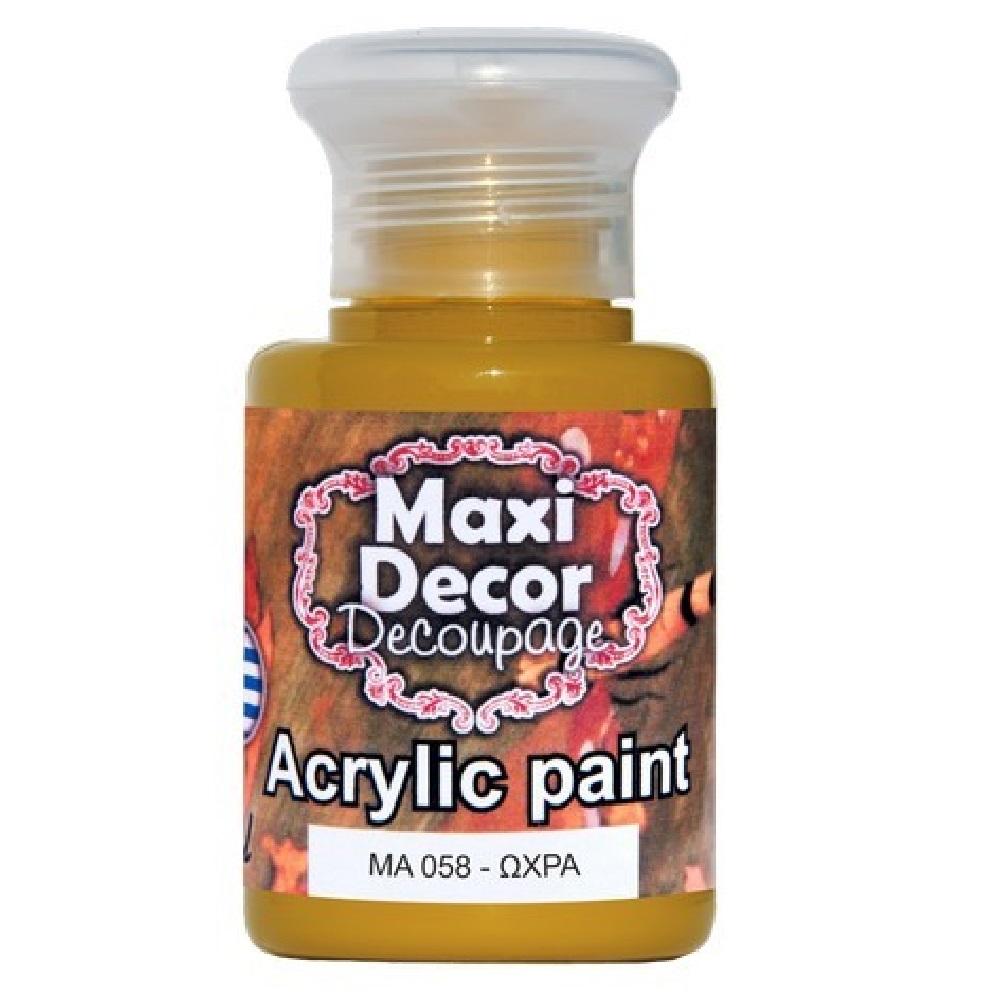 Ακρυλικό Χρώμα Maxi Decor Ωχρα ΜΑ058 - 12606