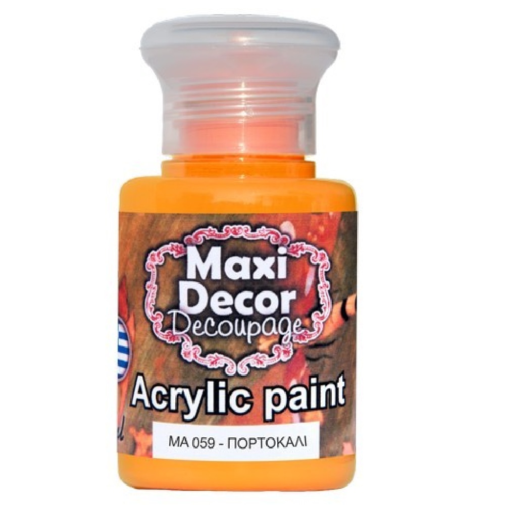 Ακρυλικό Χρώμα Maxi Decor πορτοκαλί ΜΑ059 - 12610