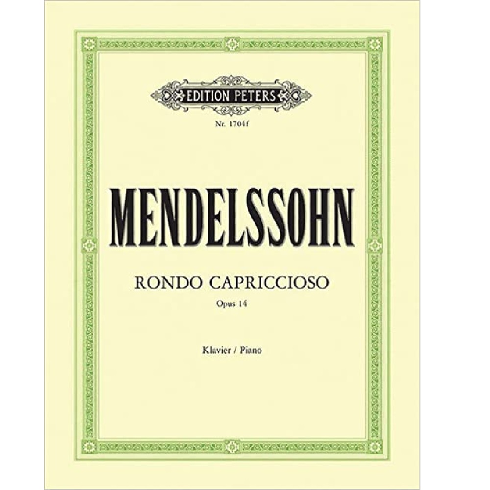 Mendelssohn Felix - Rondo Capriccioso OP.14 - Piano Partition classique Piano - instrument à clavier Piano Paperback - 10100