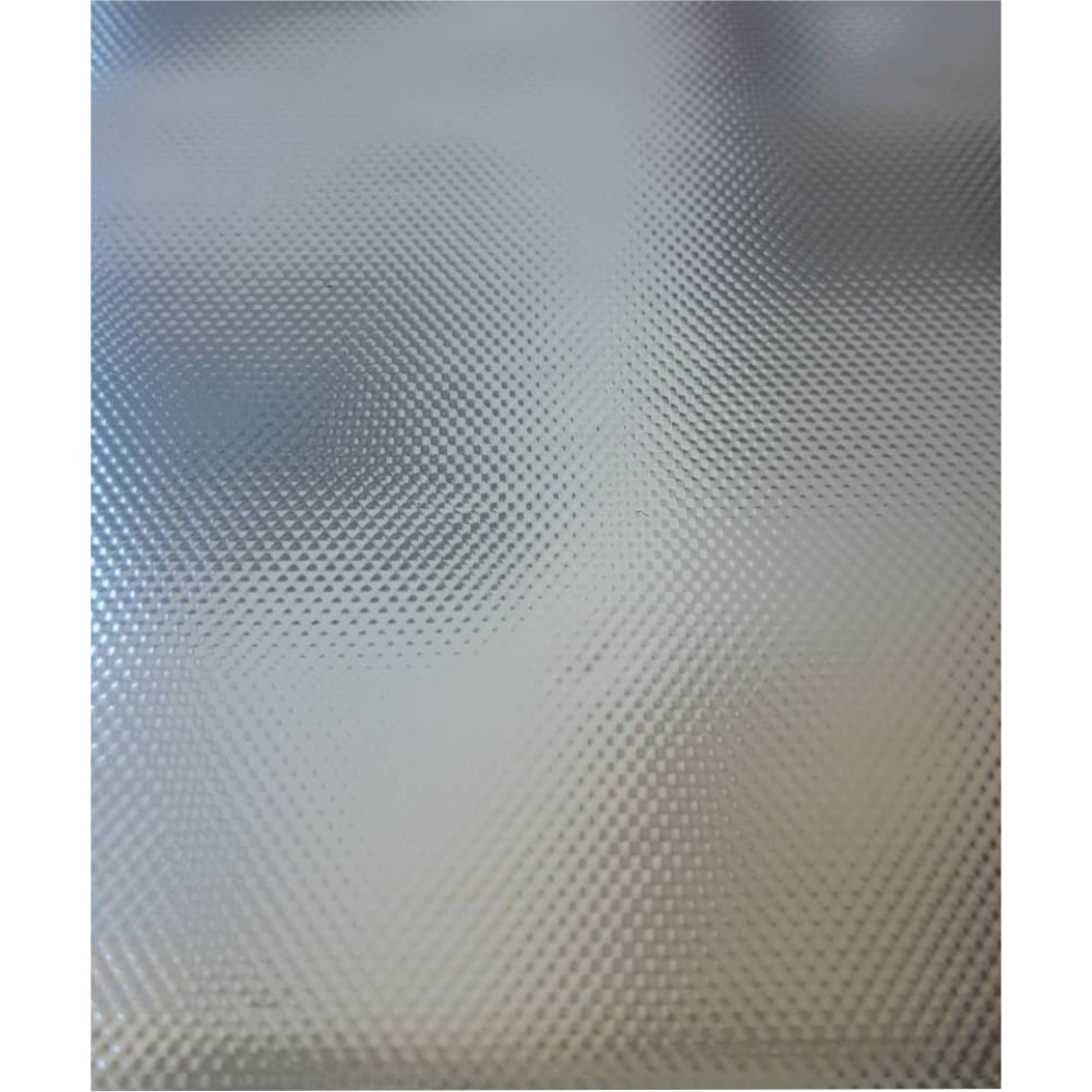Metal Effect Deco Foil 10cm X 1,5m Silver dots - 828