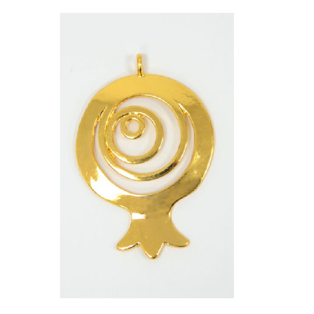 Metallic pomegranate gold 5cm - 4166