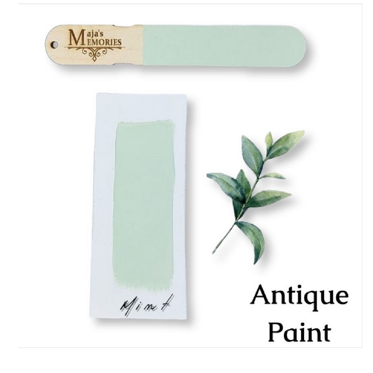 Χρώμα-εφέ πατίνας Antique Paint Maja’s Memories, 150ml, Mint - 13191
