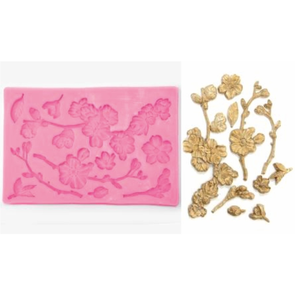 Silicone mold flowers 12cm x 19.3cm 050515134