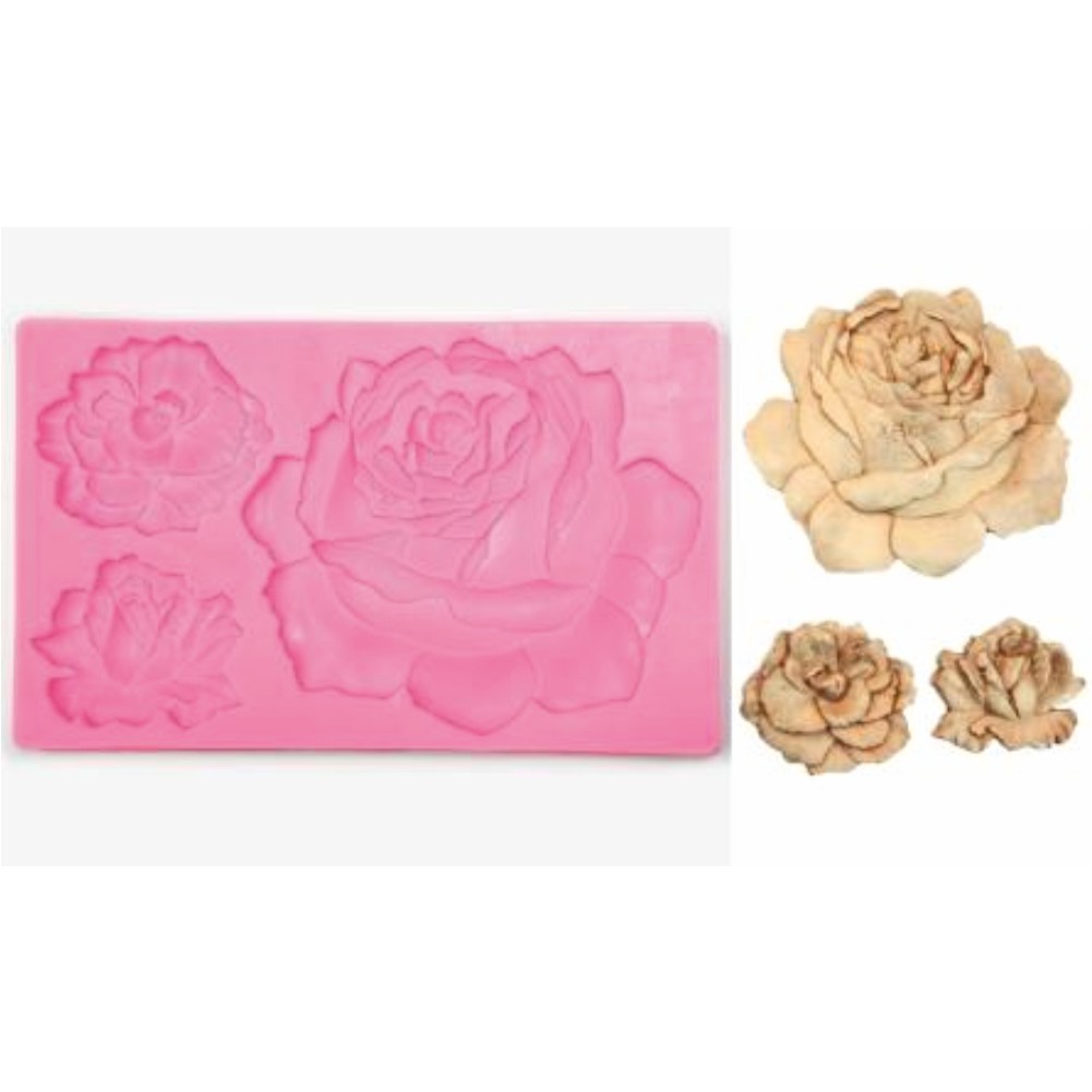 Silicone rose mold 12.2cm x 19.7cm 050515133