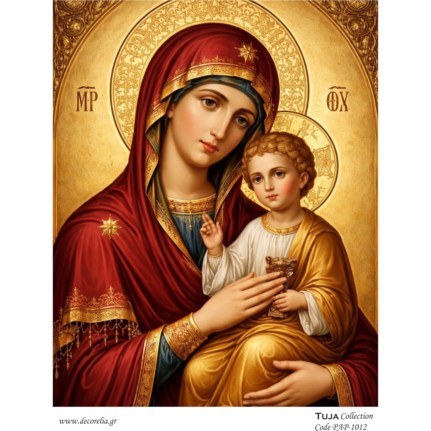 Χαρτί 80gr για Decoupage Παναγία - 1322