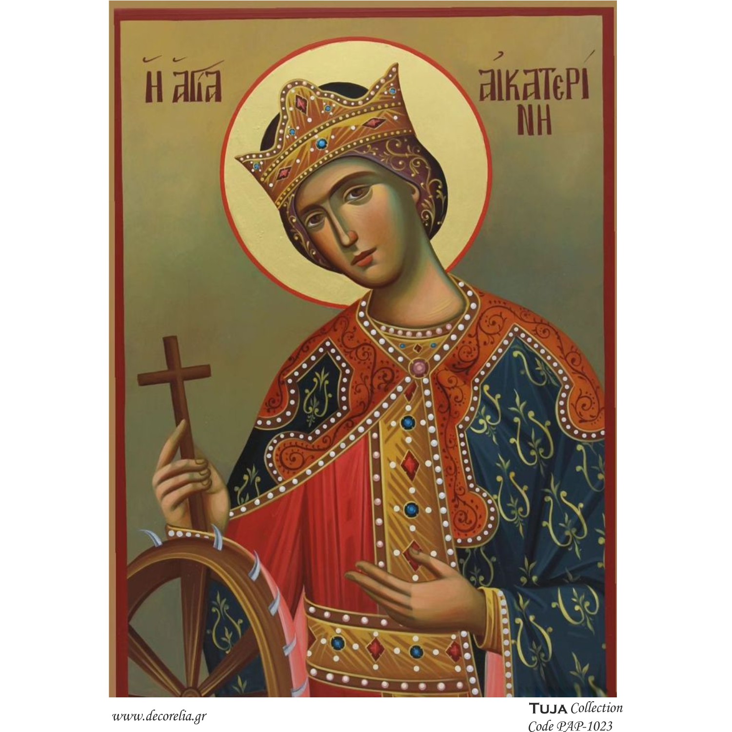 Χαρτί 80gr για Decoupage Αγία Αικατερίνη - 808