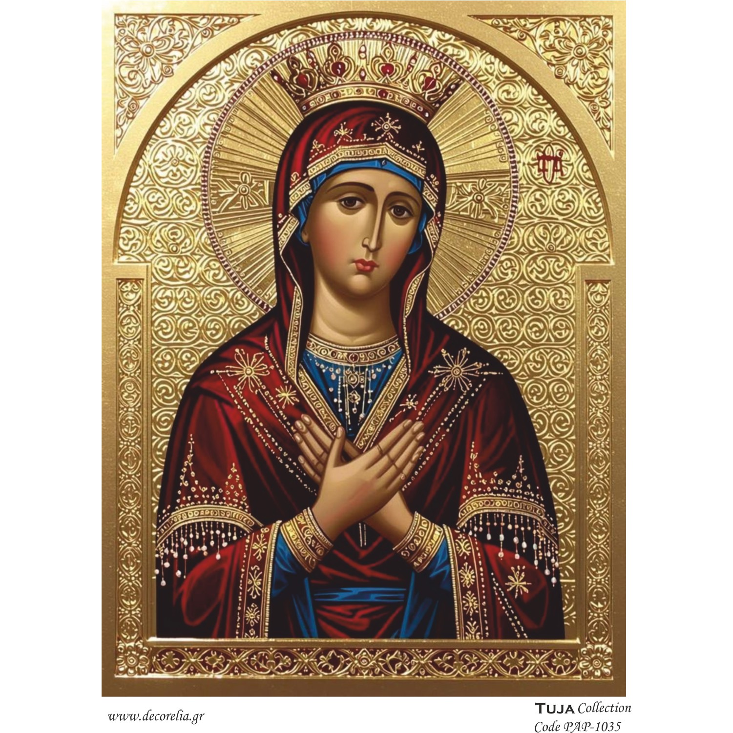Χαρτί 80gr για Decoupage Παναγία - 11054