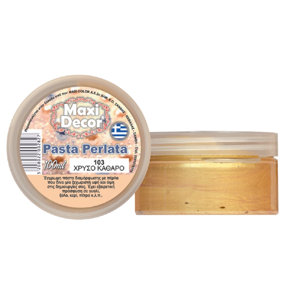 Pasta perlata 100ml (χρυσό  καθαρό) MAXI DECOR PP-103 - 12269