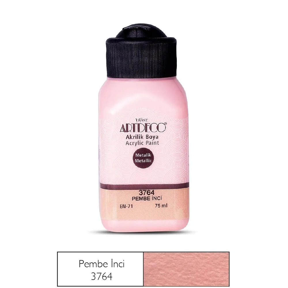 Artdeco 75ml Ακρυλικό Μεταλλικό Χρώμα Pink Pearly 3764 - 16627