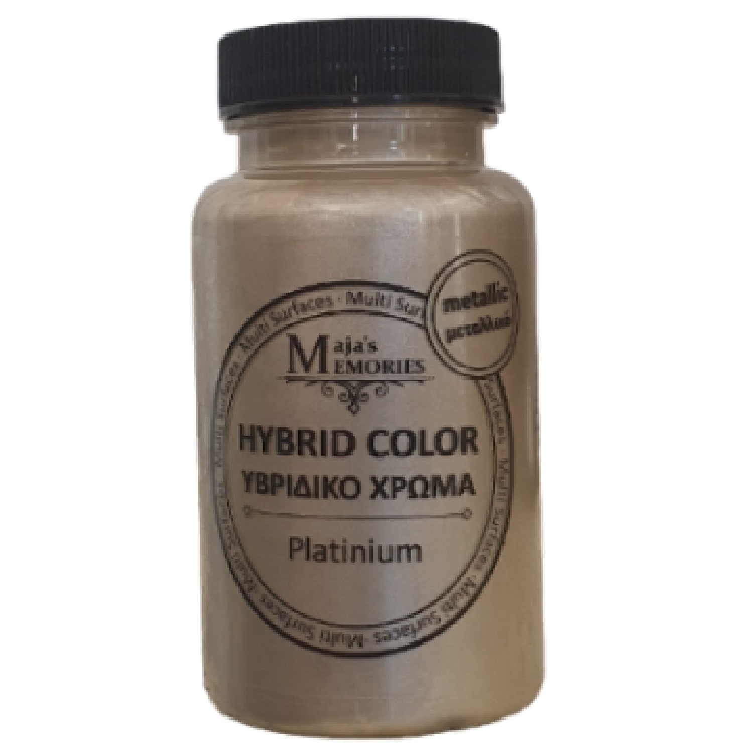 Υβριδικό Μεταλλικό χρώμα Maja’s Memories,120ml, Platinium - 10836